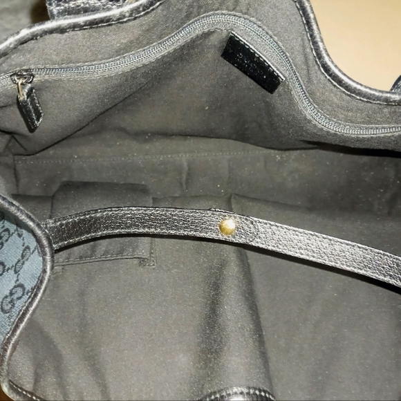 GUCCI Auth Sherry Canvas & Leather Shoulder Bag Tote EUC - Picture 10 of 17